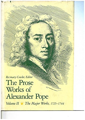 Prose Works of Alexander Pope book cover