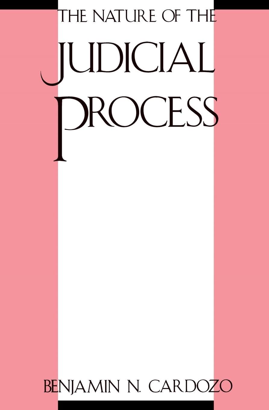 Nature of the Judicial Process book cover