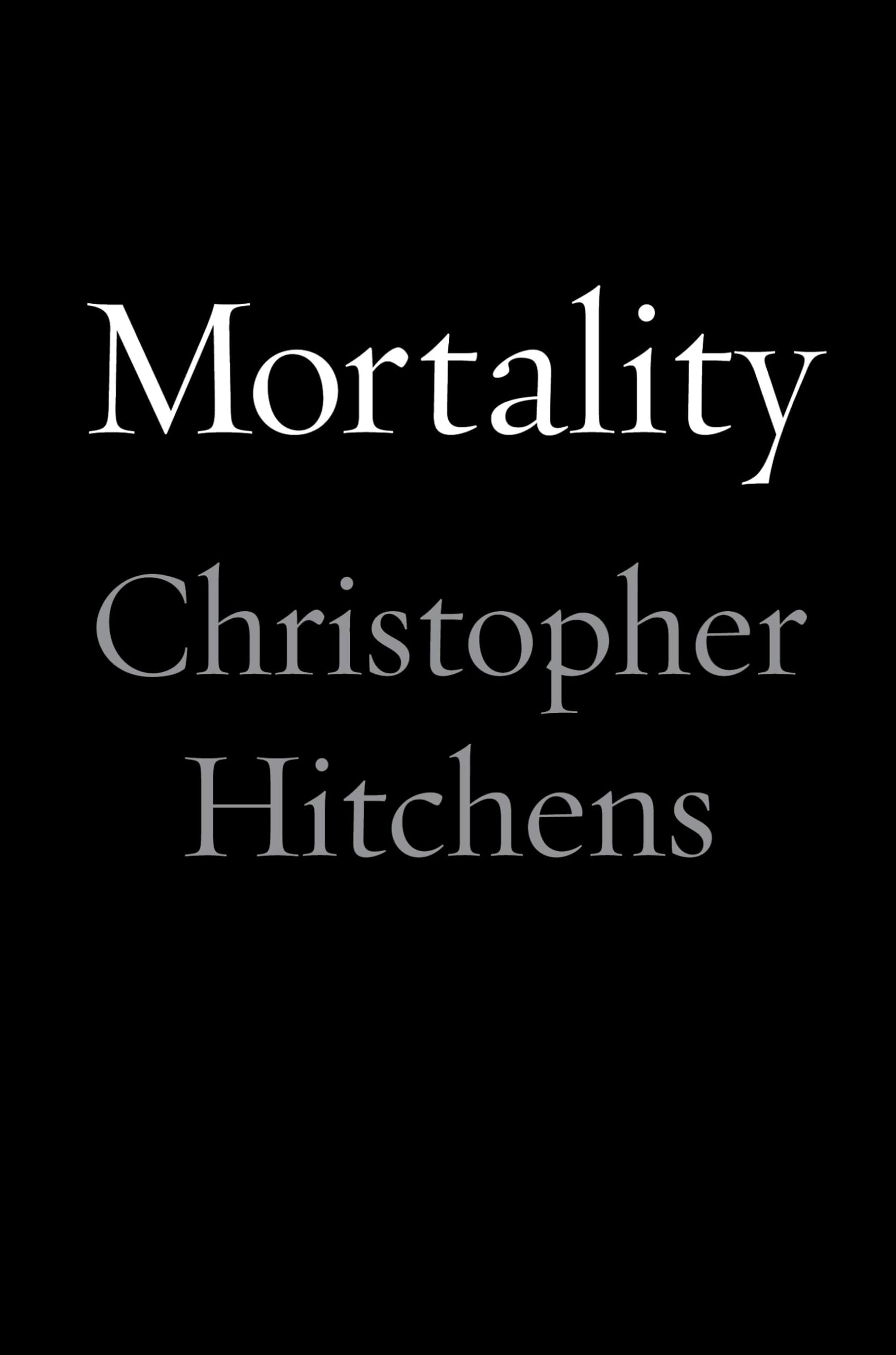 Mortality book cover