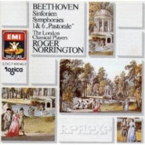 Beethoven: Symphonies 1 & 6 'Pastorale' /The London Classical Players * Norrington book cover
