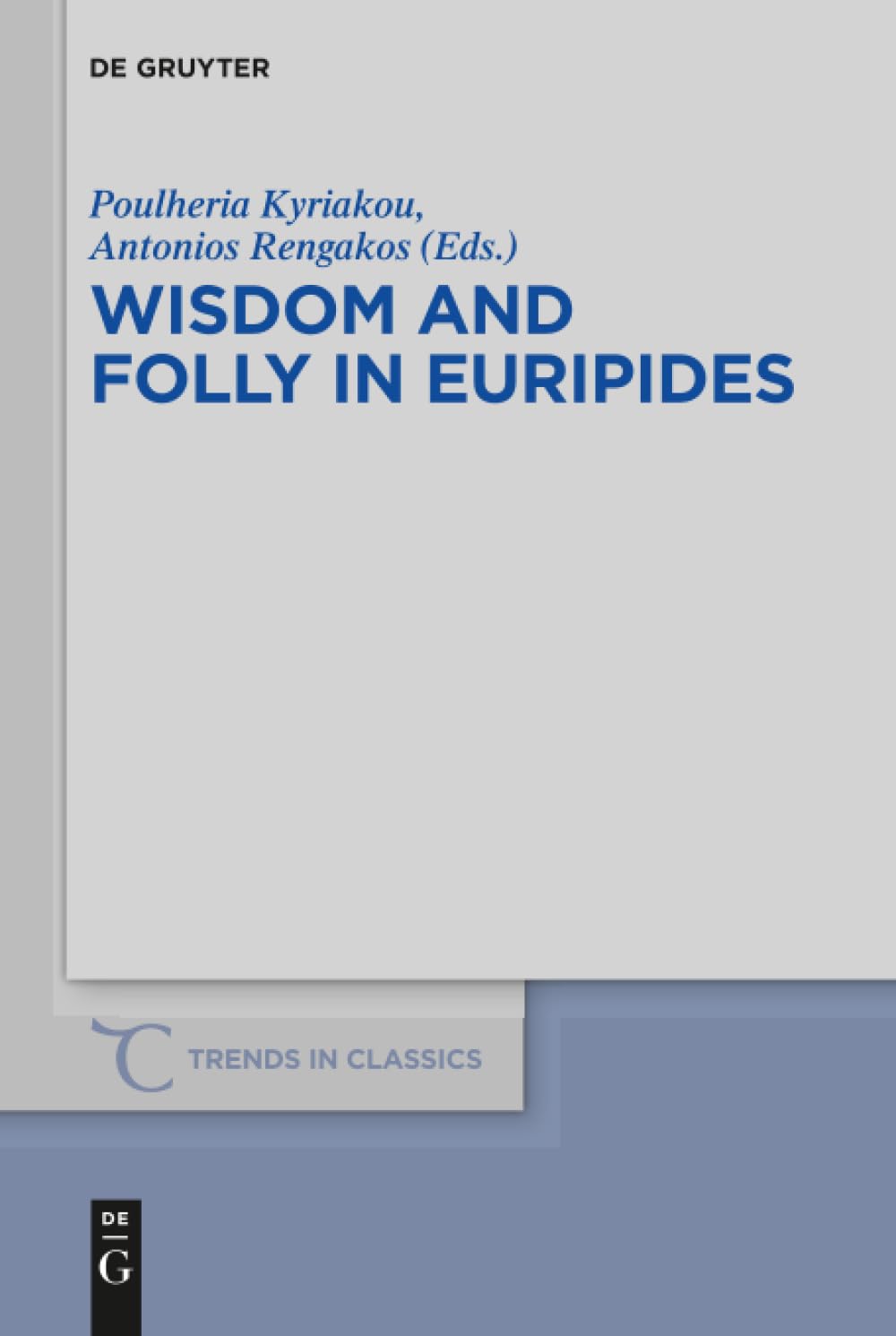 Wisdom and Folly in Euripides book cover
