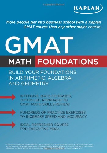 Kaplan GMAT Math Foundations (Original) book cover