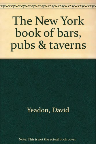 The New York book of bars, pubs & taverns book cover