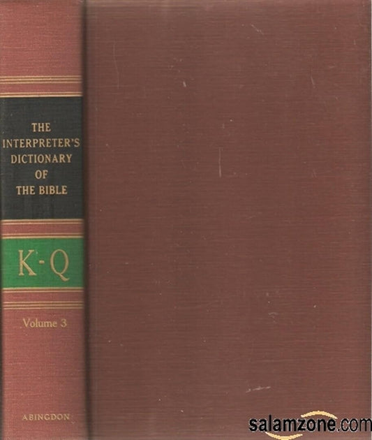 Interpreter's Dictionary of the Bible: 003
