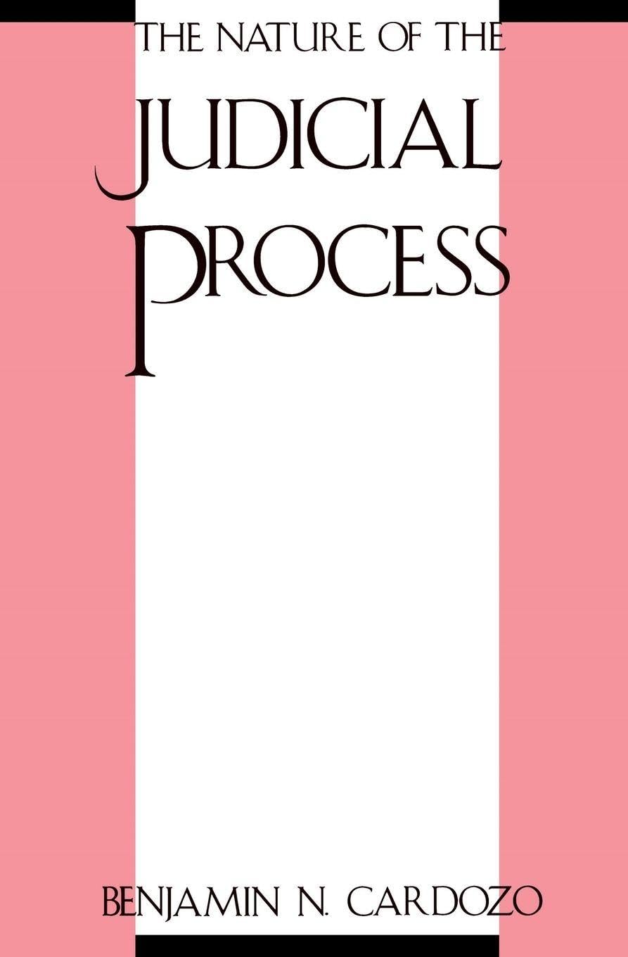 Nature of the Judicial Process book cover