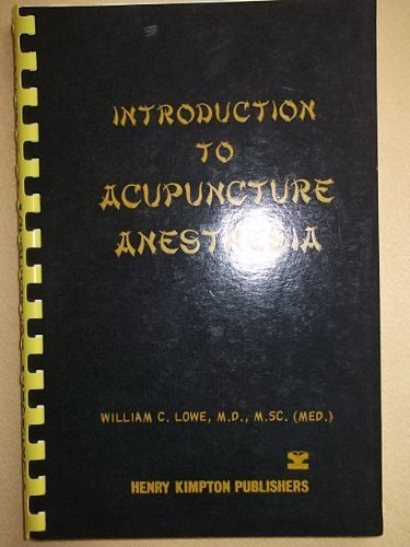 Introduction to acupuncture anesthesia, book cover