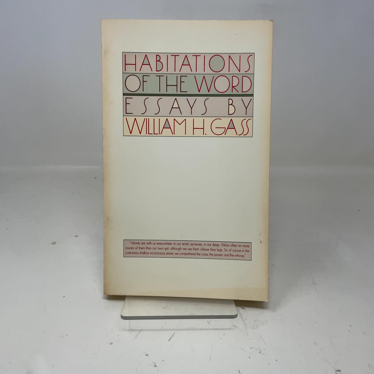 Habitations of the Word: Essays book cover