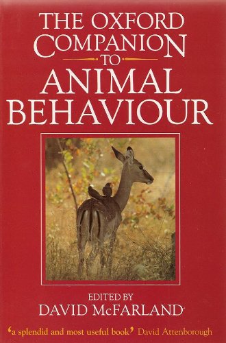 Oxford Companion to Animal Behavior book cover