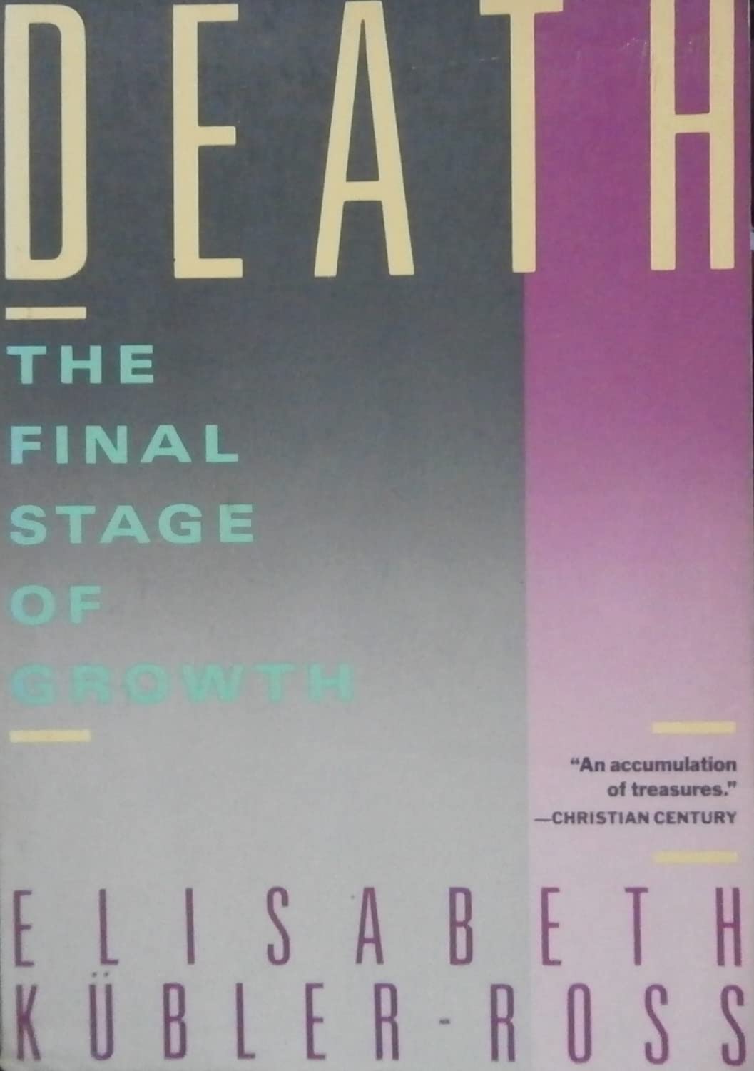 Death: The Final Stage of Growth (Touchstone) book cover