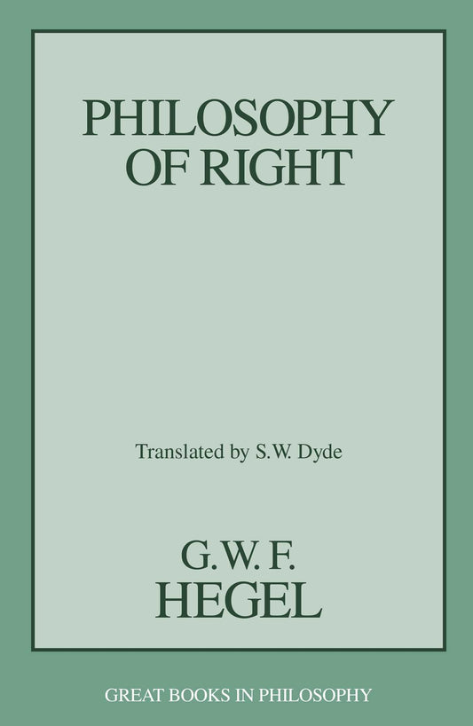 Philosophy of Right book cover