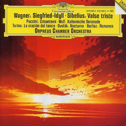 Wagner: Siegfried-Idyll; Sibelius: Valse triste; Puccini: Crisantemi; Wolf: Italienische Serenade; Turina: La oracion del torero; Dvorak: Nocturno; Berlioz: Reverie et caprice book cover