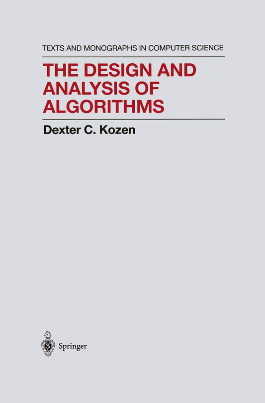 Design and Analysis of Algorithms (1992)