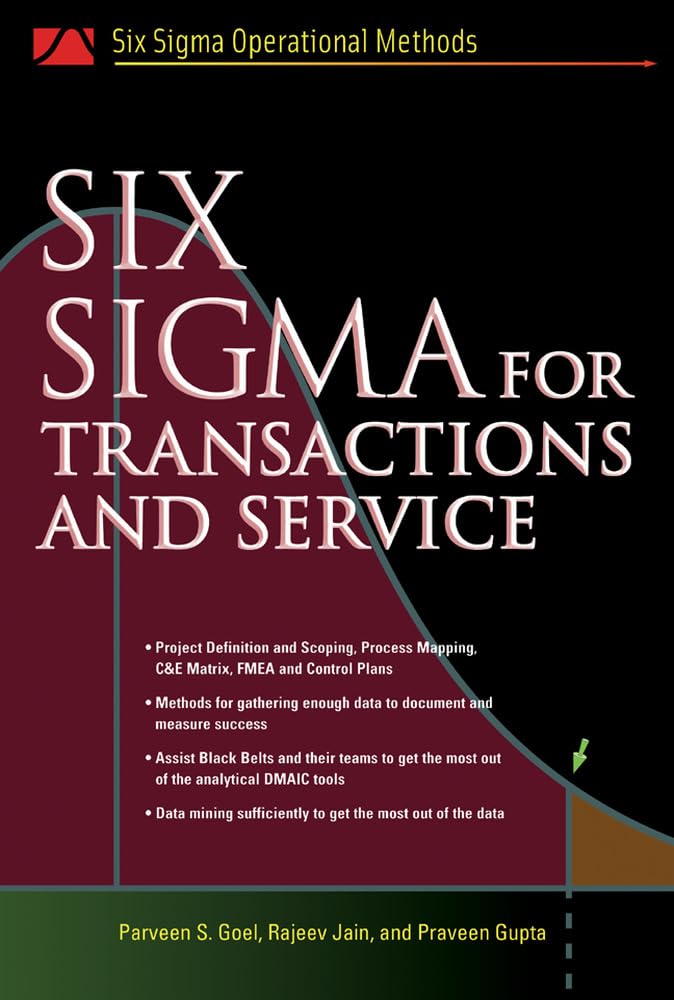 Six SIGMA for Transactions and Service book cover