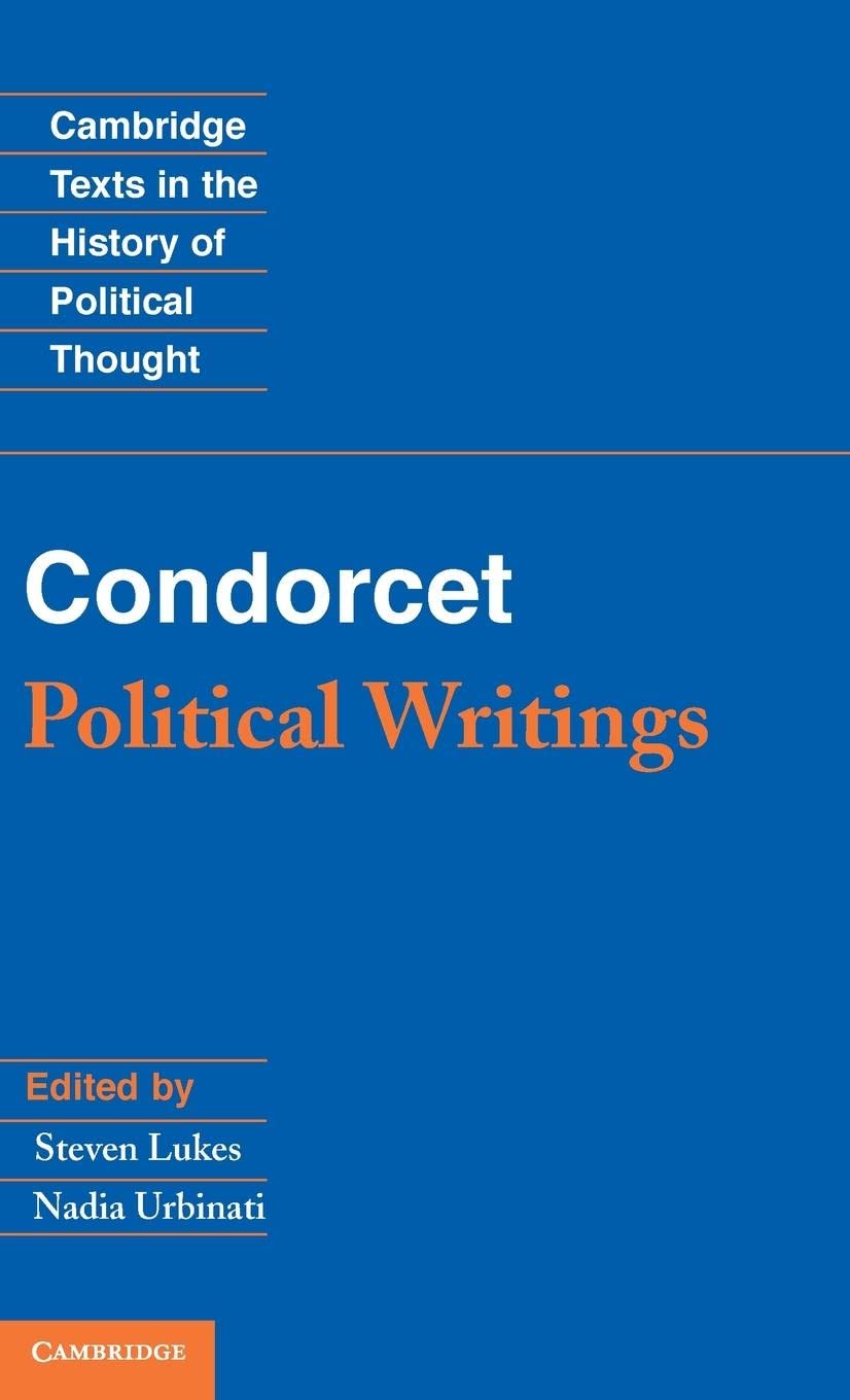 Condorcet: Political Writings book cover