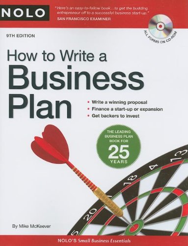 How to Write a Business Plan [With CDROM]