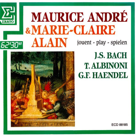 Maurice Andre & Marie-Claire Alain Play Bach, Albinoni & Handel book cover