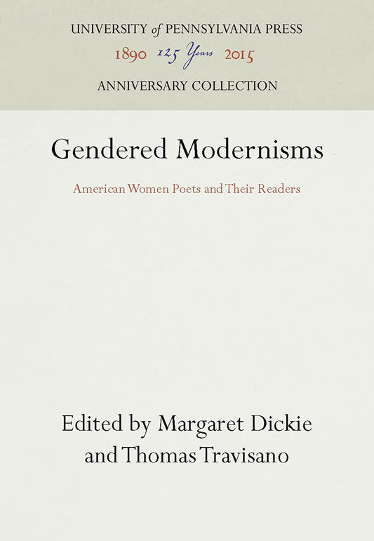 Gendered Modernisms: American Women Poets and Their Readers book cover
