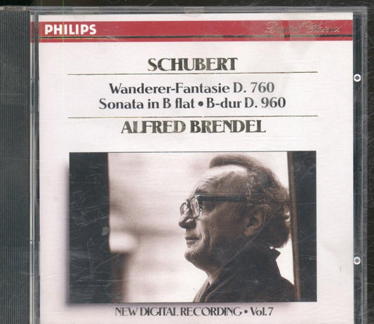 Schubert: Wanderer Fantasy / Piano Sonata no. 21 in B flat, D.960 ~ Brendel book cover