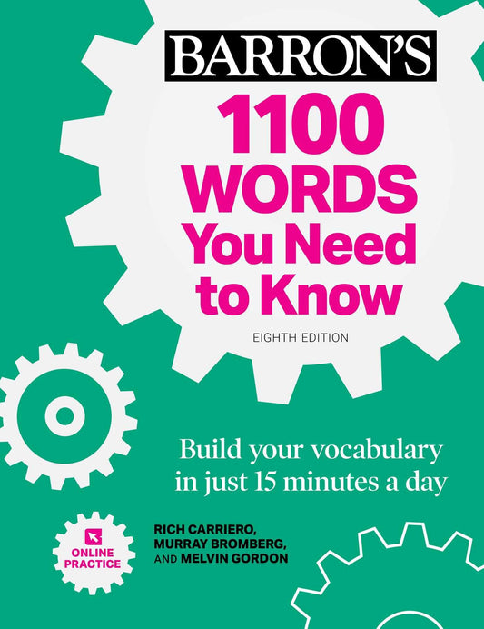 1100 Words You Need to Know + Online Practice: Build Your Vocabulary in Just 15 Minutes a Day! book cover
