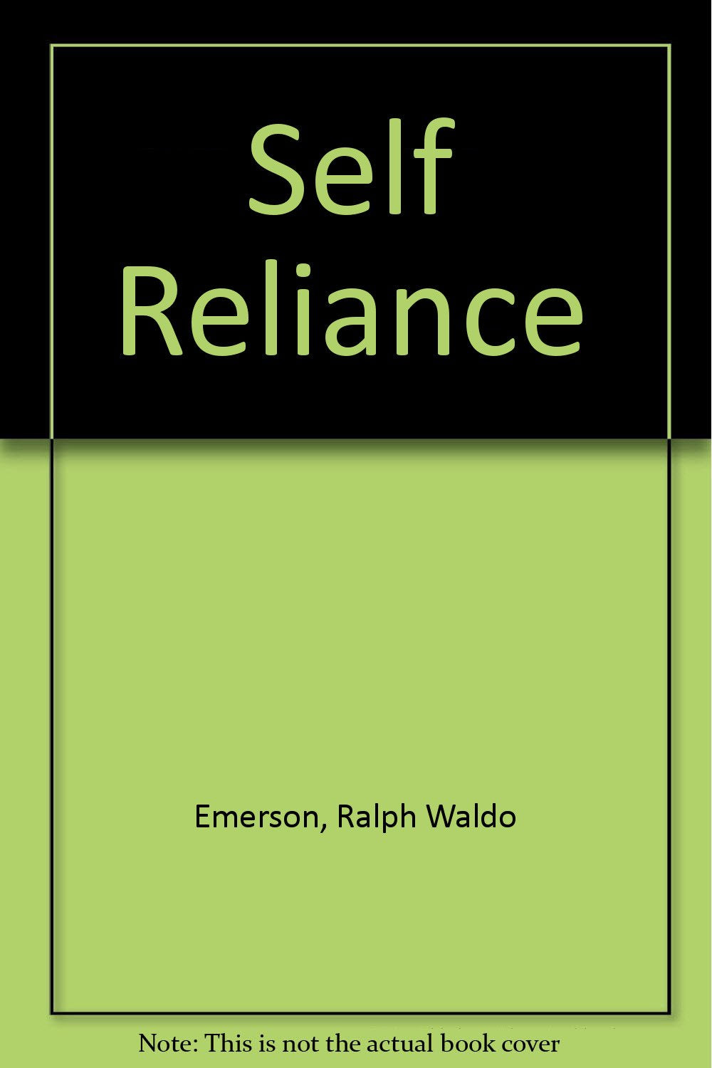 Self Reliance book cover