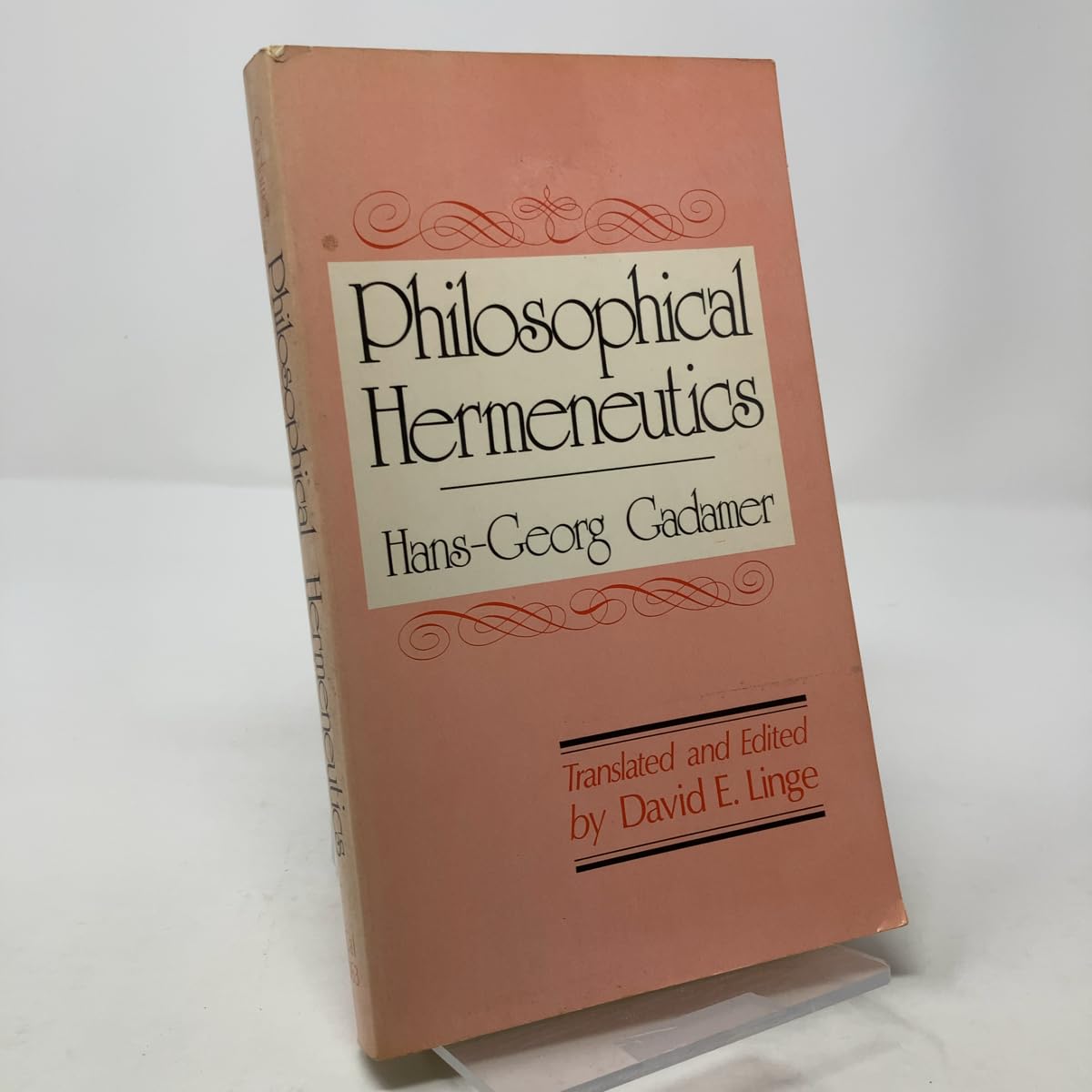Philosophical Hermeneutics book cover