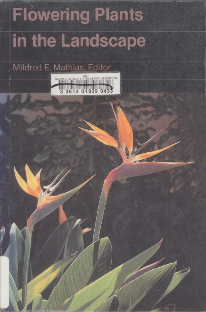 Flowering Plants in the Landscape book cover