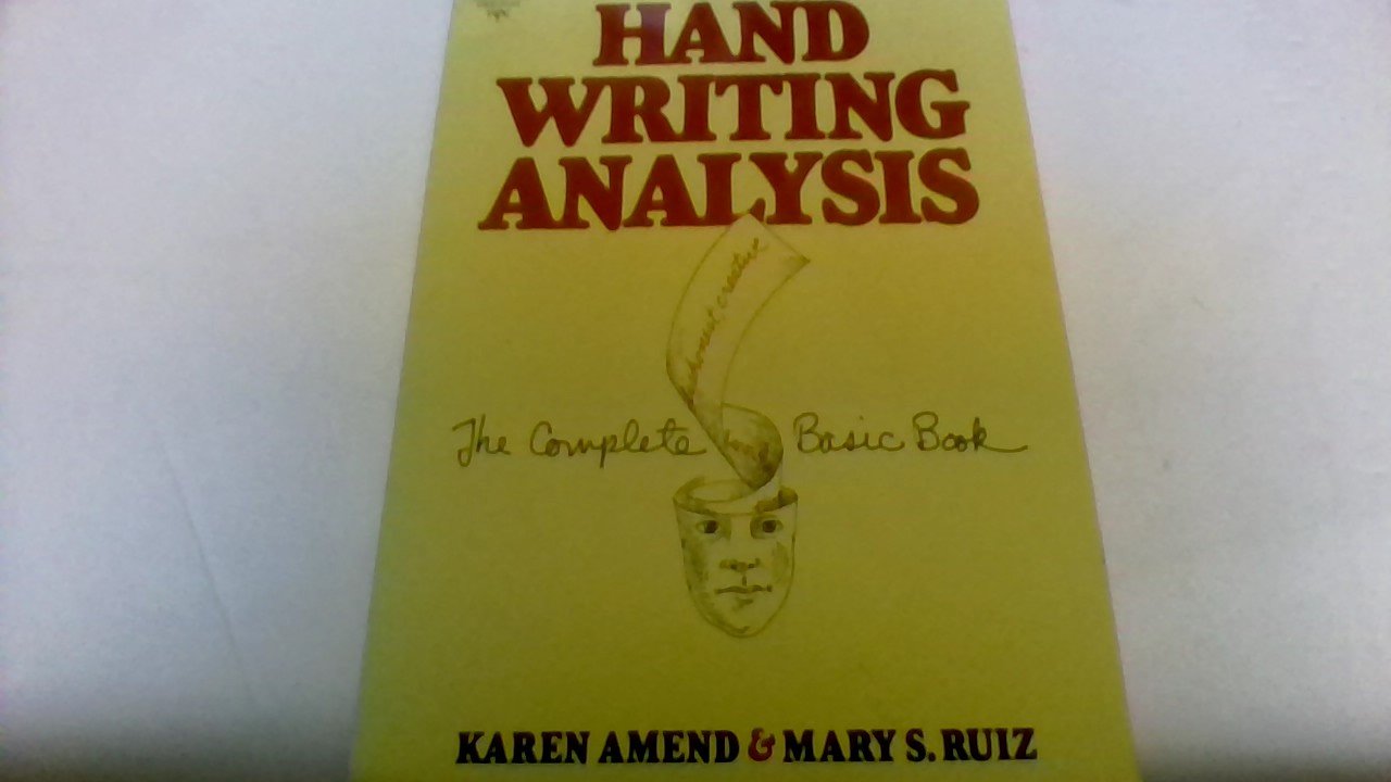 Handwriting Analysis: The Complete Basic Book book cover