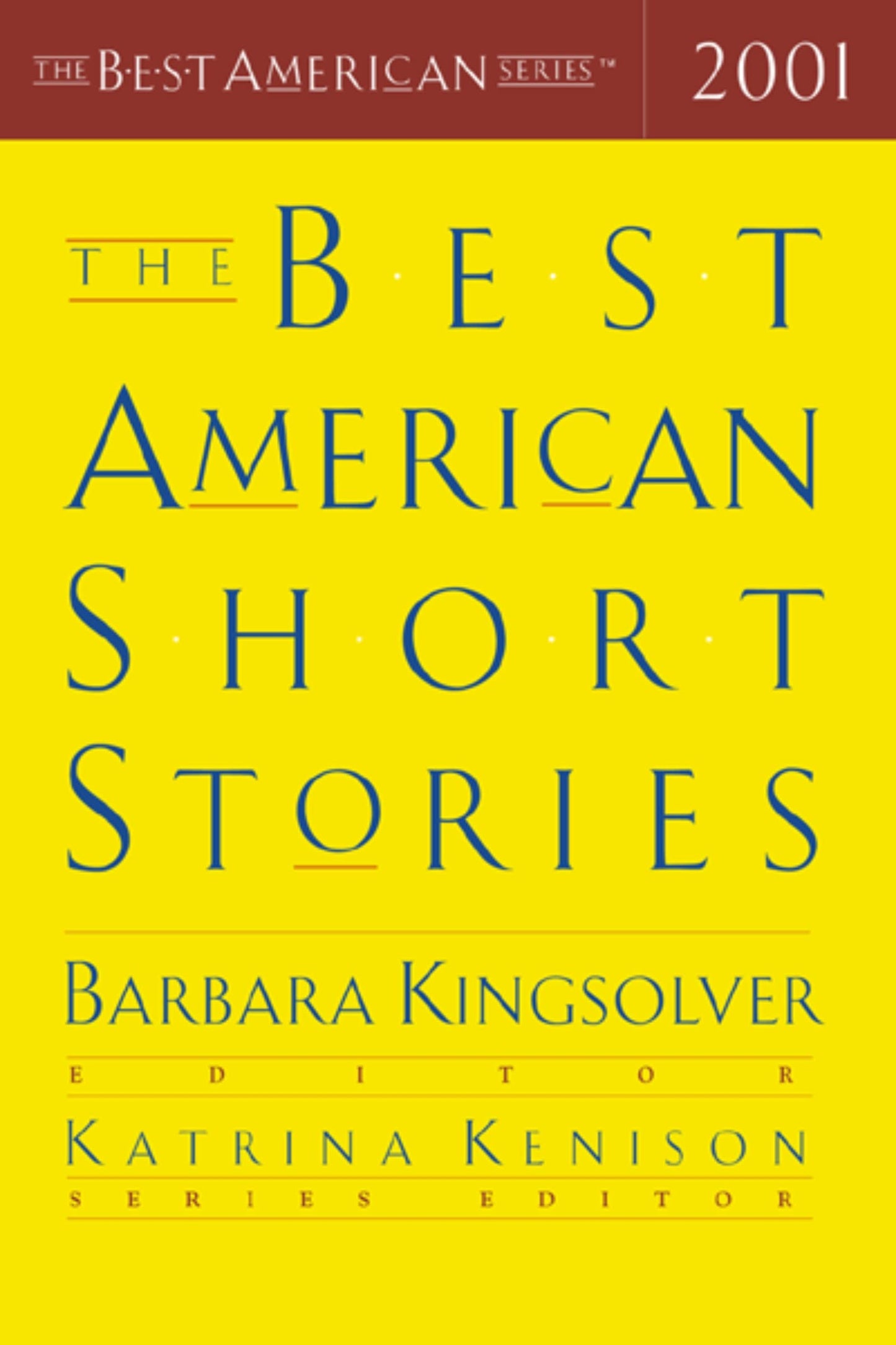 Best American Short Stories (2001) book cover