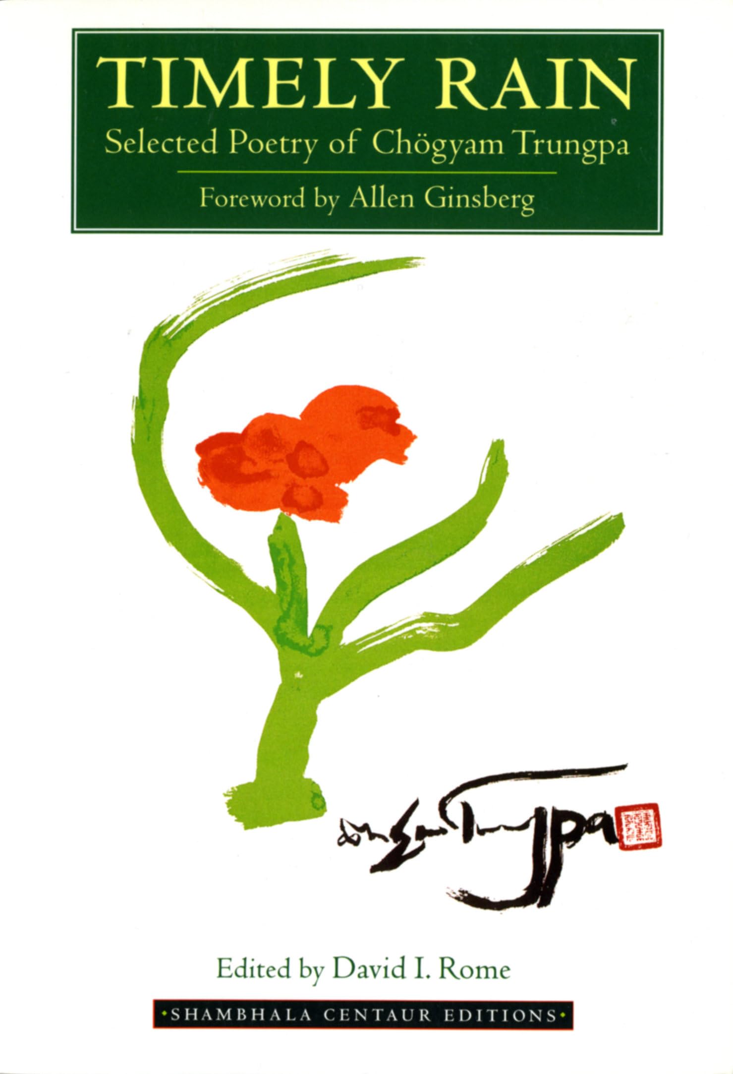 Timely Rain: Selected Poetry of Chogyam Trungpa book cover