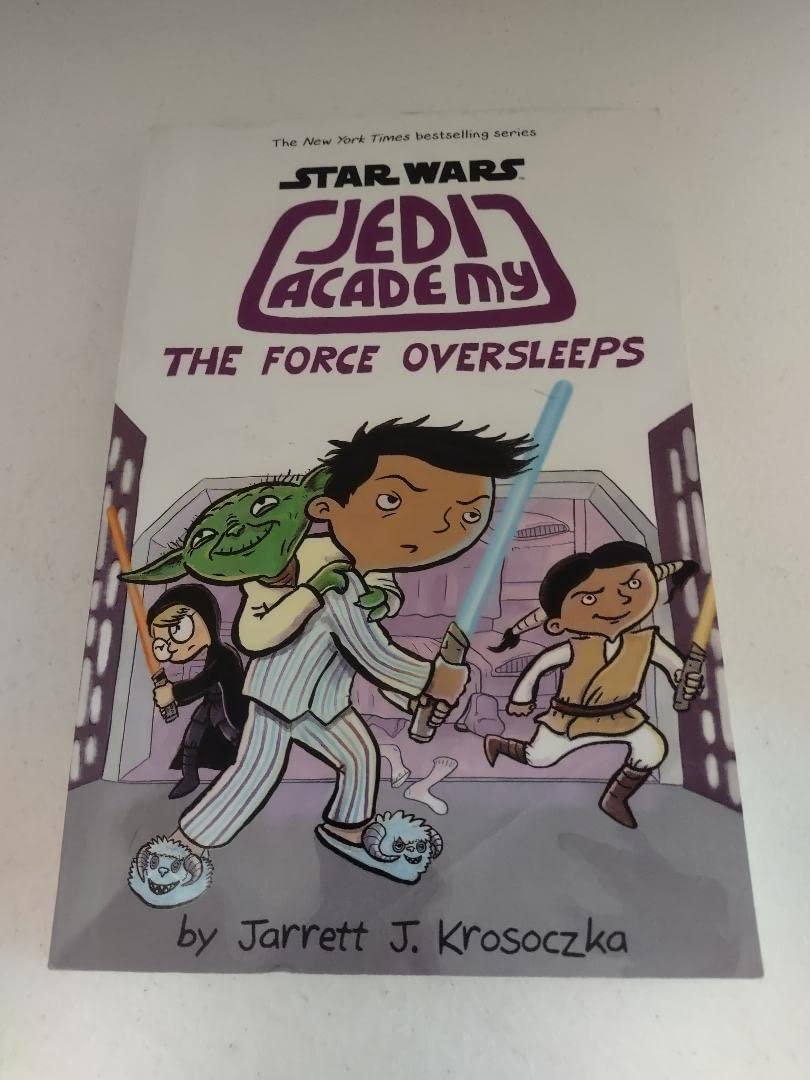 Scholastic学乐出版Star Wars: Jedi Academy #5:The Force Oversleeps 儿童冒险章节桥梁故事书 6-8-10岁漫画书英文原版英语读物 book cover