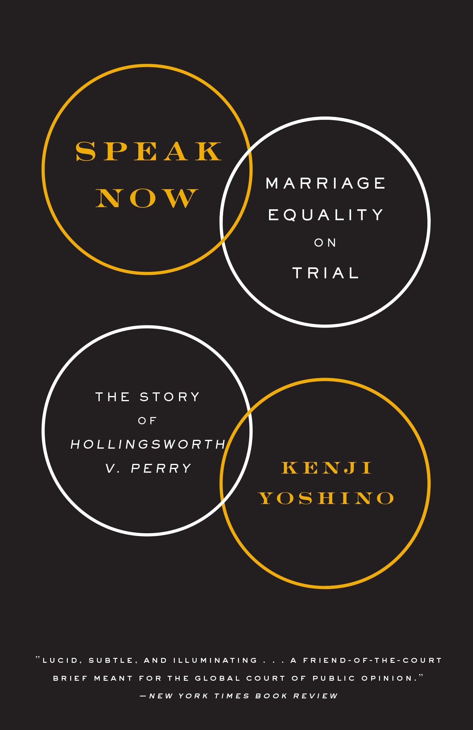 Speak Now: Marriage Equality on Trial book cover