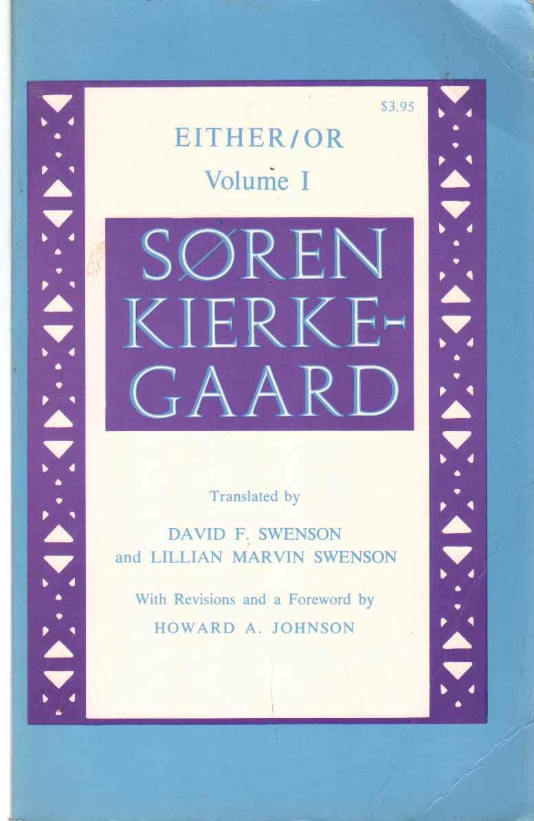 Kierkegaard's Writings, III, Volume 1: Either/Or: A Fragment of Life book cover