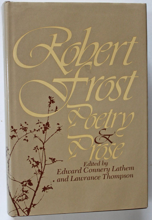 Robert Frost, Poetry and Prose (Owl Book) book cover