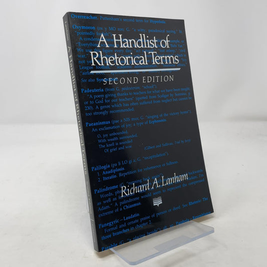 Handlist of Rhetorical Terms book cover