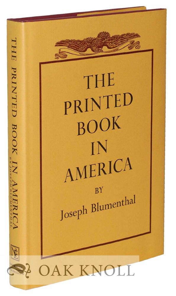 Printed Book in America book cover