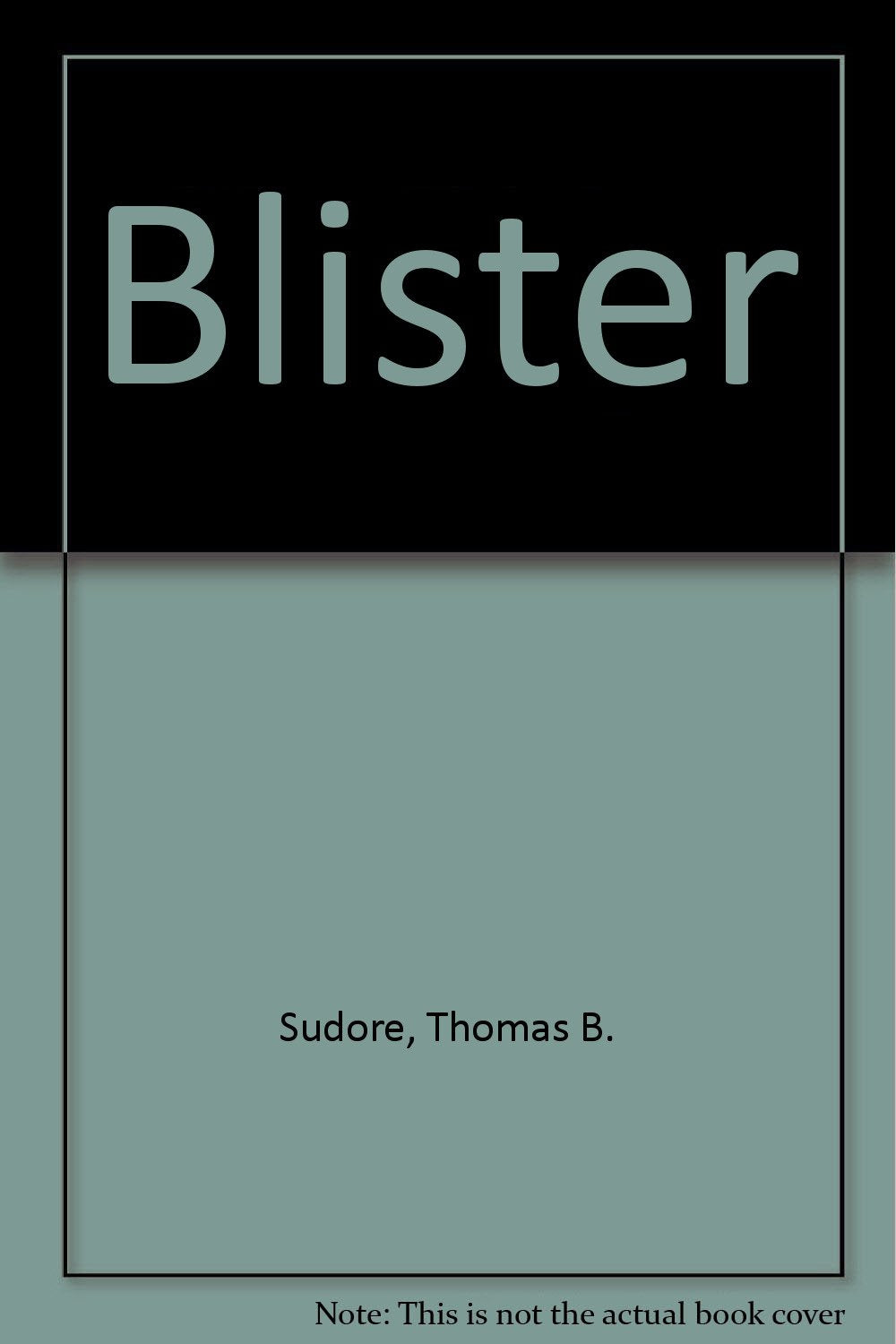 Blister book cover