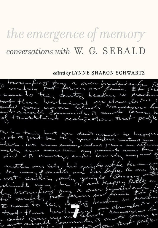 Emergence of Memory: Conversations with W. G. Sebald book cover