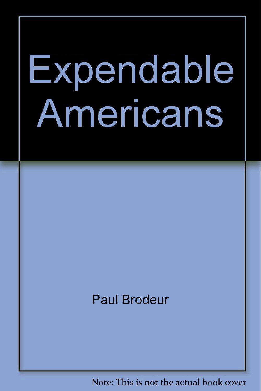 Expendable America book cover