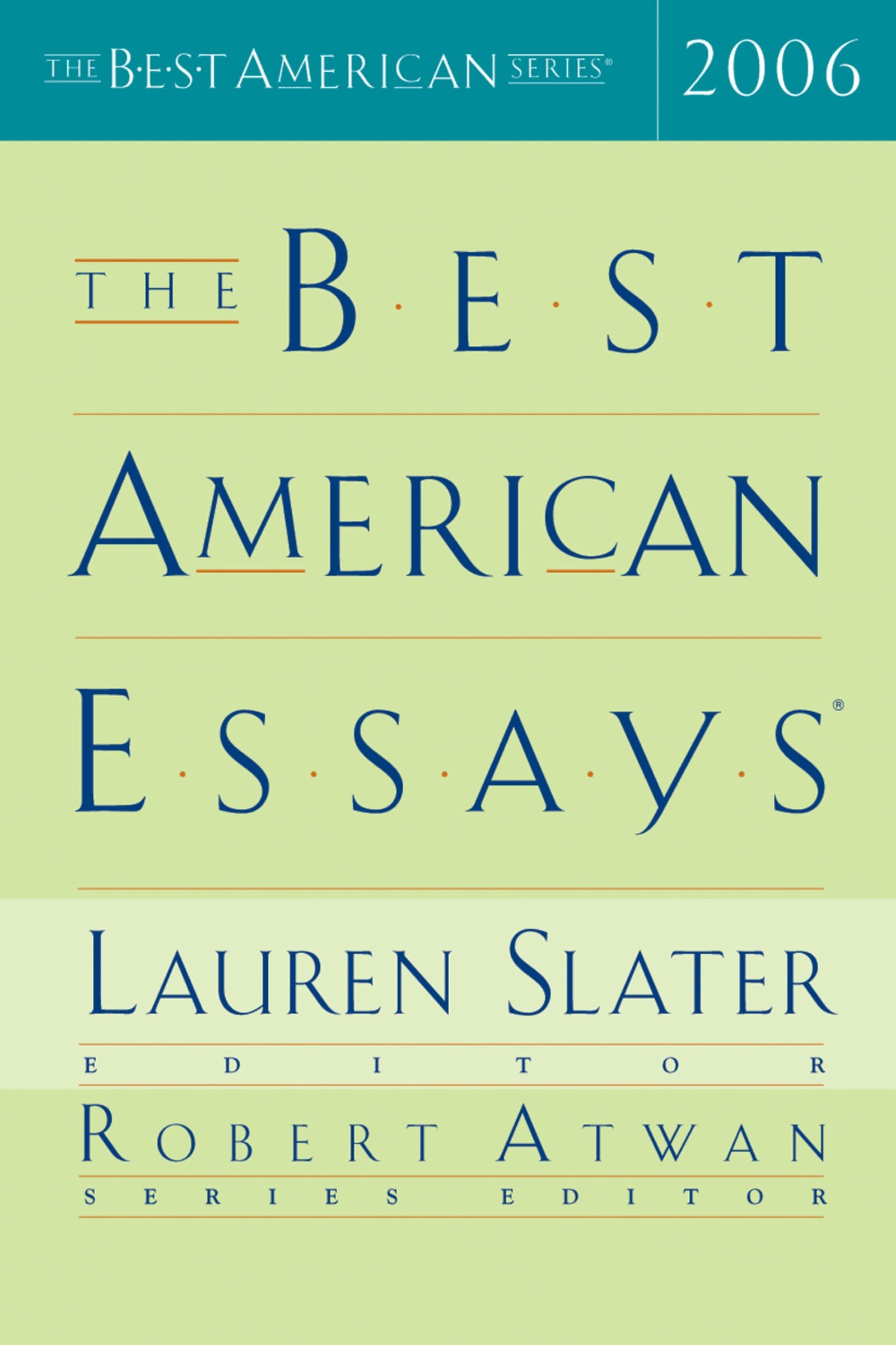 Best American Essays 2006 (2006) book cover