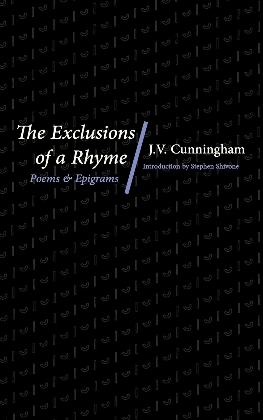 Exclusions of a Rhyme: Poems and Epigrams book cover