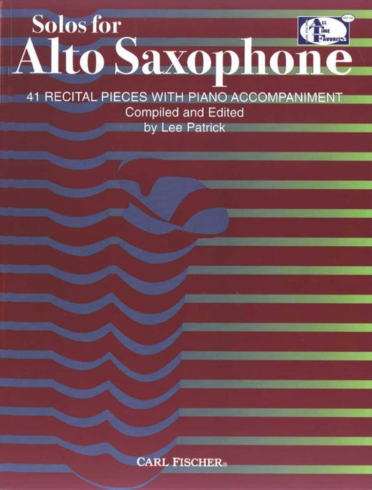 ATF145 - Solos for Alto Saxophone - 41 Recital Pieces with Piano Accompaniment book cover