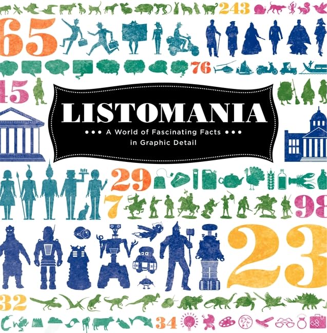 Listomania: A World of Fascinating Facts in Graphic Detail book cover