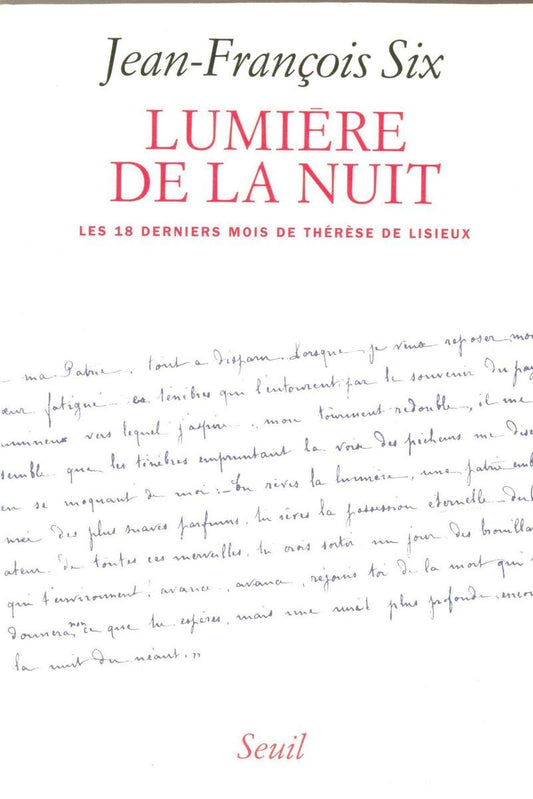 Lumière de la Nuit. Les dix-huit derniers mois de book cover