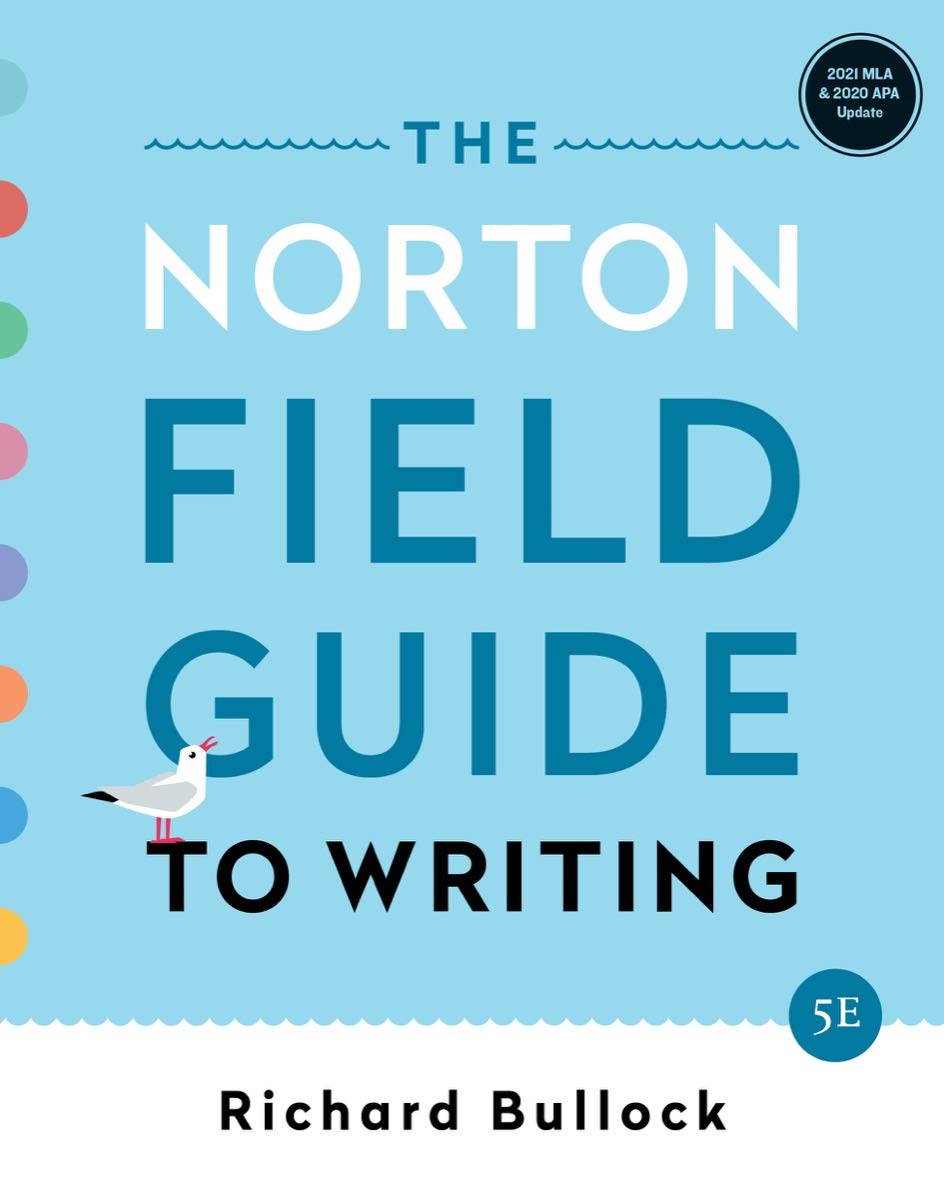 Norton Field Guide to Writing: MLA 2021 and APA 2020 Update Edition book cover