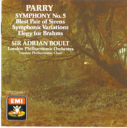 Parry: Symphony No. 5 Etc. LPO/Boult book cover