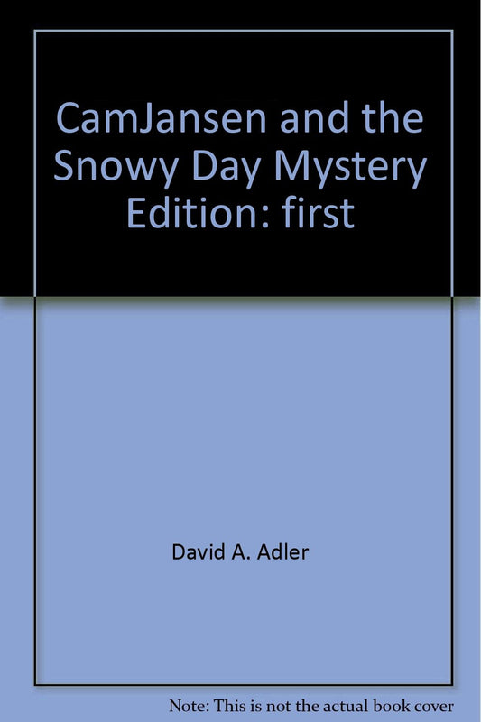 CamJansen and the Snowy Day Mystery book cover