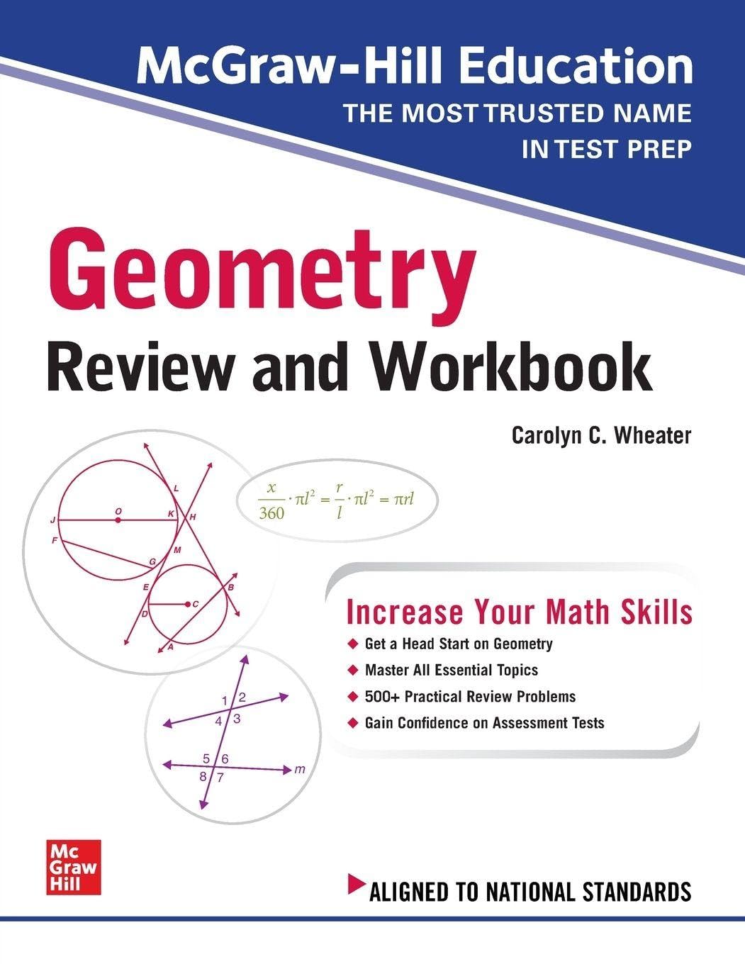 McGraw-Hill Education Geometry Review and Workbook book cover