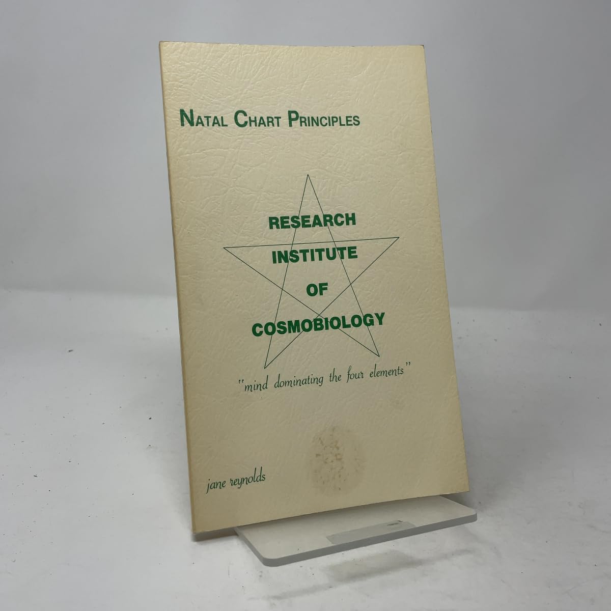 Natal Chart Principles: Research Institute of Cosmobiology book cover