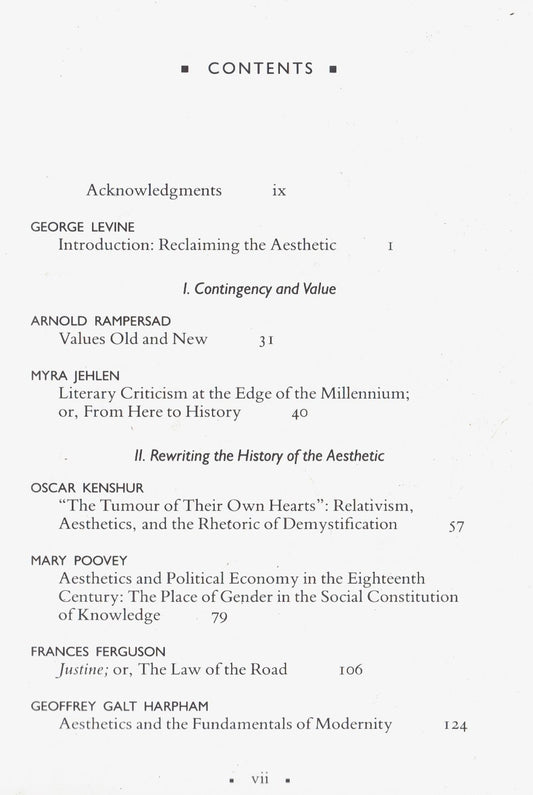 Aesthetics and Ideology