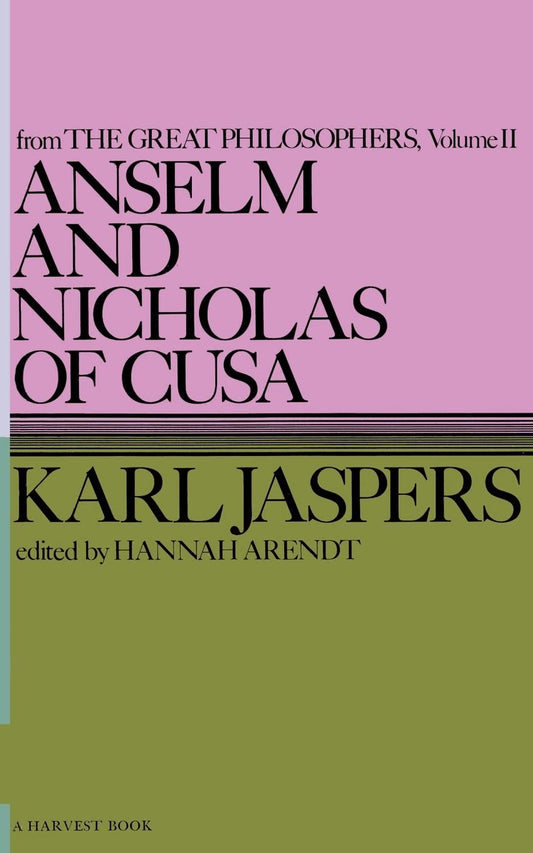 Anselm and Nicholas of Cusa book cover